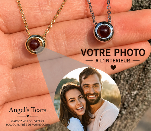 Collier Rond à Projection Photo Personnalisé – SOUVÉLIA