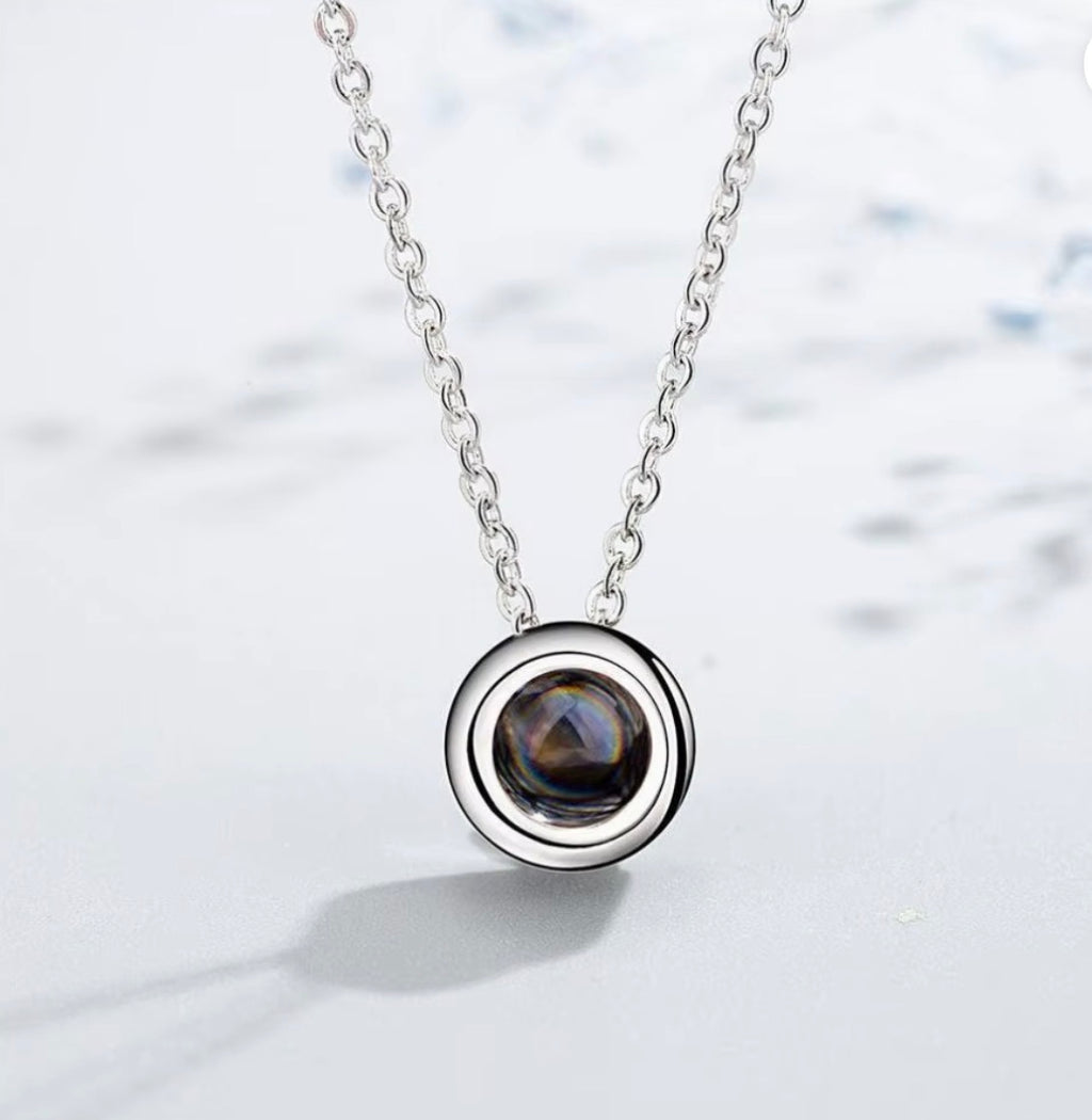 Collier Rond à Projection Photo Personnalisé – SOUVÉLIA